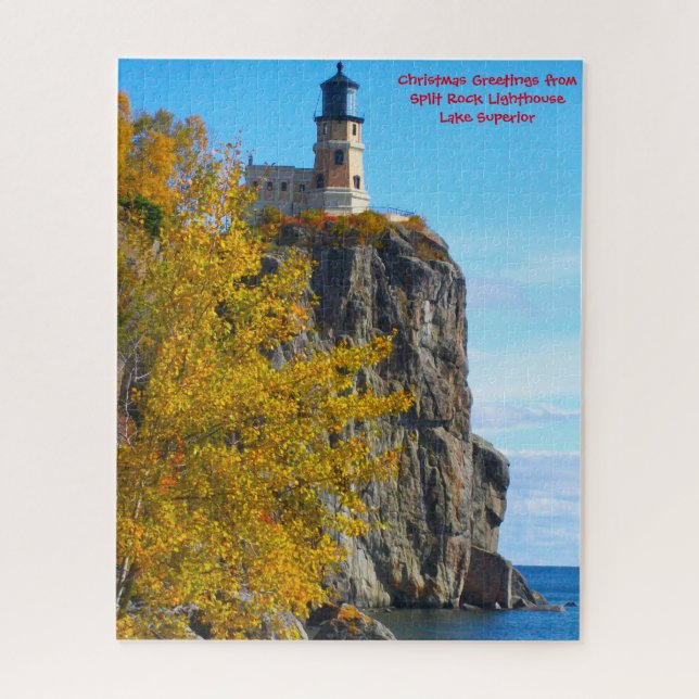Split Rock Lighthouse Lake Superior. Jigsaw Puzzle (Vertical)