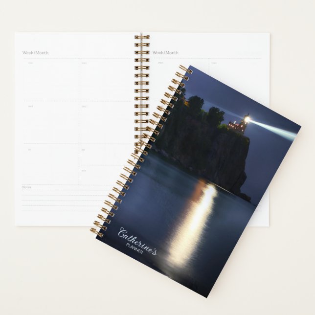 Split Rock Lighthouse Minnesota Planner (Devant avec enveloppe)