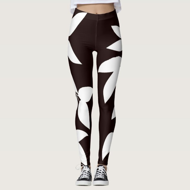 SPNP_White Leaves Leggings (Devant)