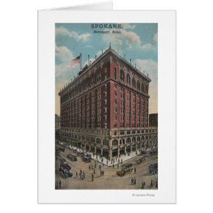 Spokane, WA - Vue de l'hôtel Davenport