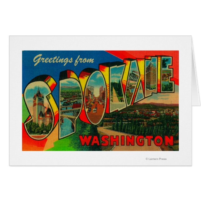 Spokane, Washington - Scènes de grandes lettres 2 (Devant horizontal)