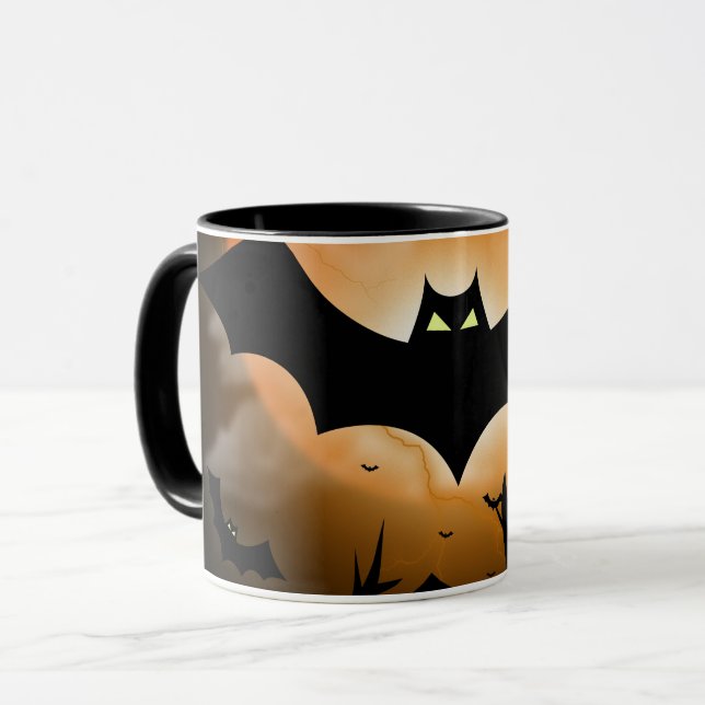 Spooky Halloween Haunted House Mug Gothic Fall (Devant gauche)