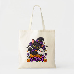 Spooky & Purrfect – Sac Cabas Chat d'Halloween