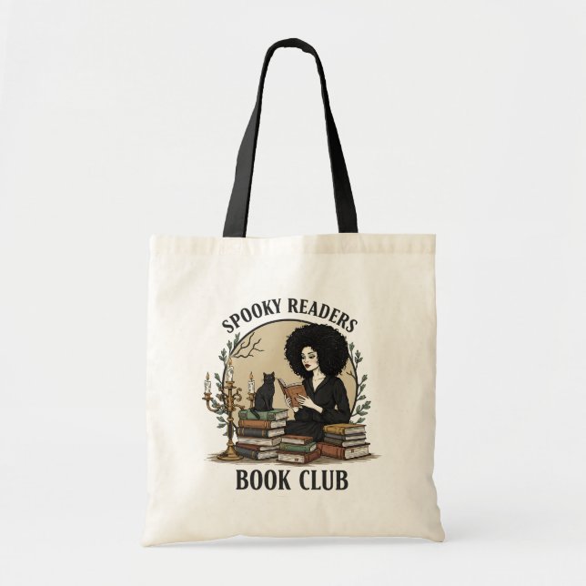 Spooky Readers Book Club Tote Bag  (Devant)