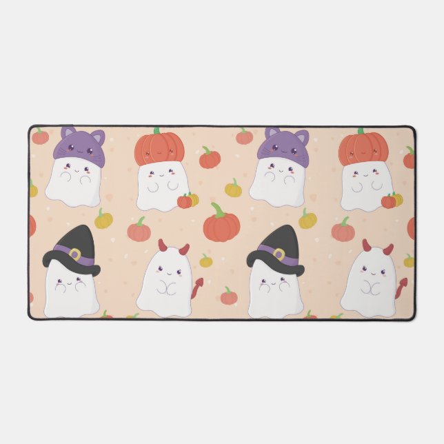 Spooky Season Ghosties Desk Mat (Recto)