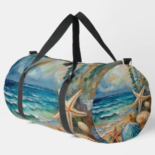 Sport Aquarelle de plage Nautique grand sac à double