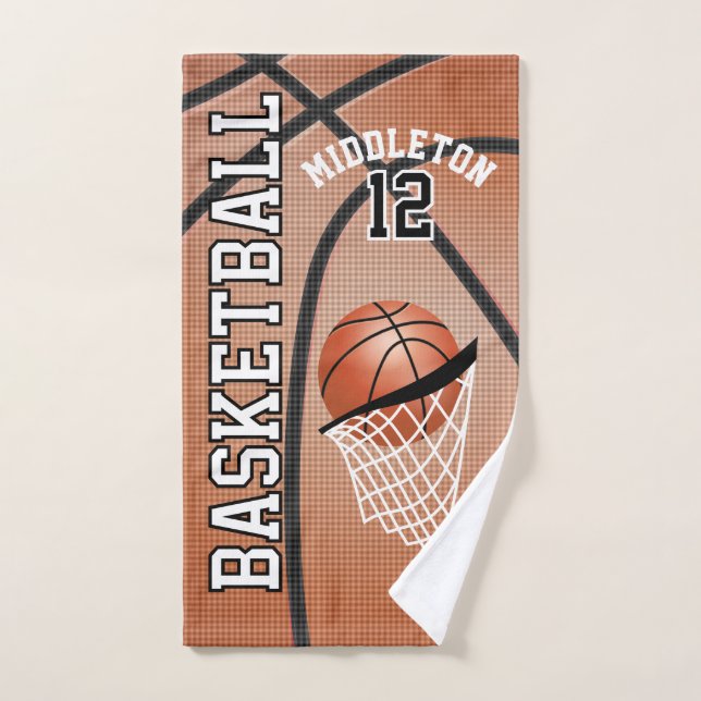 Sport 🏀 basket-ball | Texte do-it-yourself (Serviette à main)