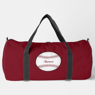 Sport Cadeau personnalisé de baseball rouge Duffel sac c