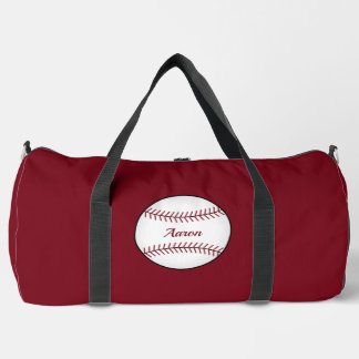 Sport Cadeau personnalisé de baseball rouge Duffel sac c