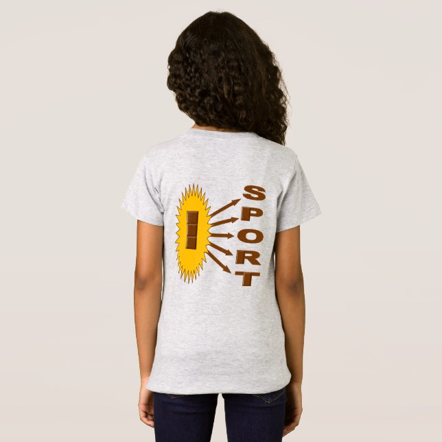 SPORT CHOCOLAT T-shirt  jersey fin chiné (Dos entier)