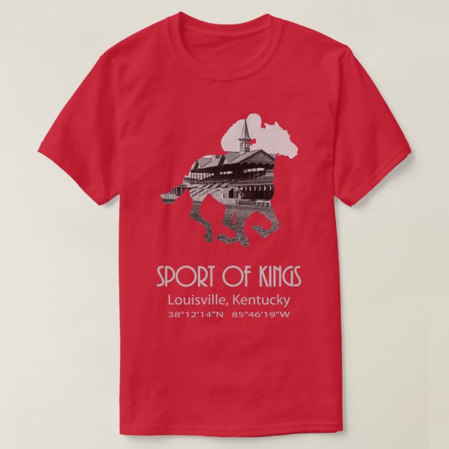 Sport De Kings Horse Racing T-Shirt Équestre (Design devant)