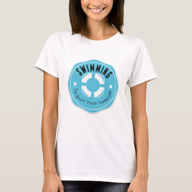 Sport de natation qui sauve vie T-shirt (Devant)