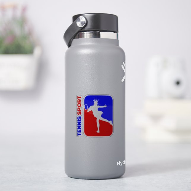 Sport de tennis | 3"x 3"- Sticker transparent bril (HydroFlask)