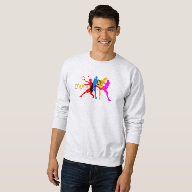 Sport de tennis | Sweatshirt masculin (Devant entier)