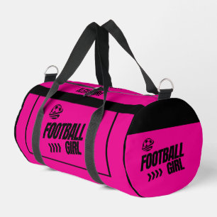Sport Joueuse de football fille, équipe, sac cadeau Duff