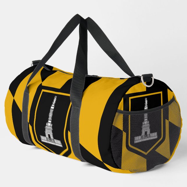 Sport Print Cut Sac à coudre avec le drapeau de Baltimor (Coin droit)
