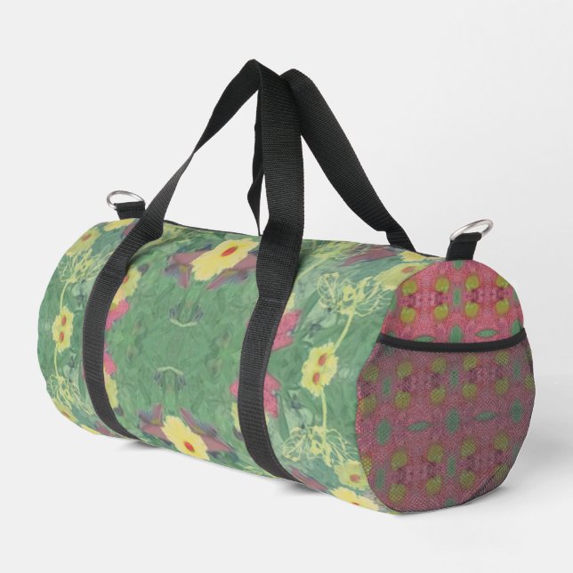 Sport Sac à coudre à impression à fond de forêt florale (Coin droit)