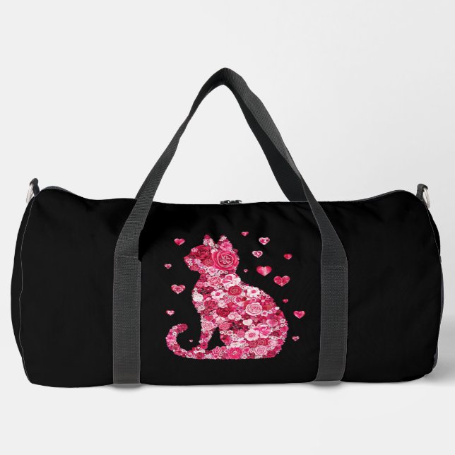 Sport Sac à coudre à impression de chat floral (Recto)