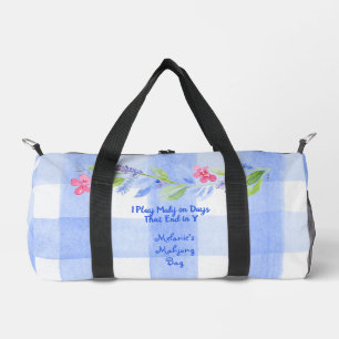 Sport Sac à dés en tuiles de mahjong à carreaux de fleur