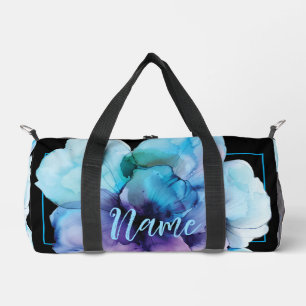Sport Sac à duffle personnalisé de 19 po - Fleur aquarel