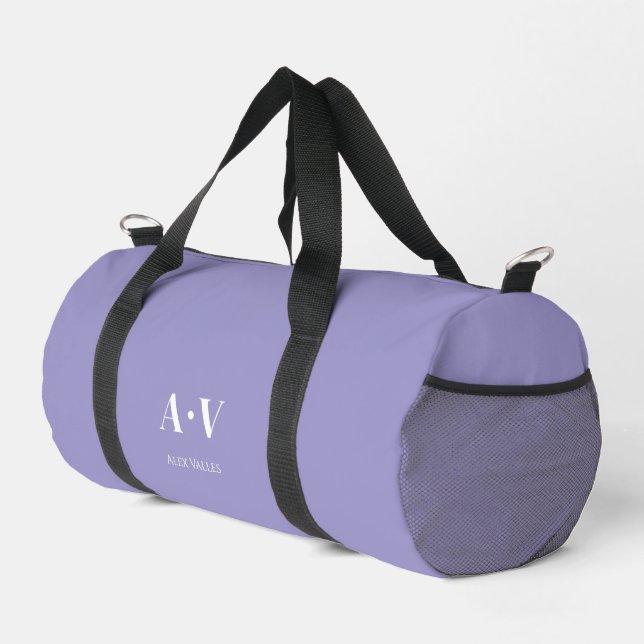 Sport Sac de danse Gym | Monogramme Initiales Nom Duffle (Coin droit)