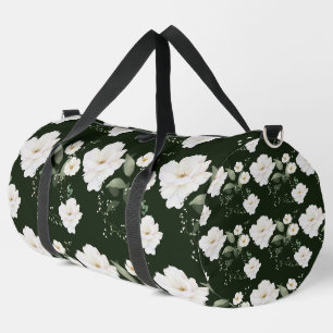Sport Sac de gym Buffle de cadeau floral noir à rose bla