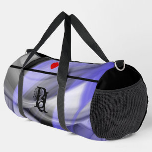 Sport Sac de gym grand noir tendance abstrait lavande vi