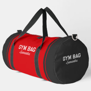 Sport Sac de gym personnalisé à typographie sportive rou