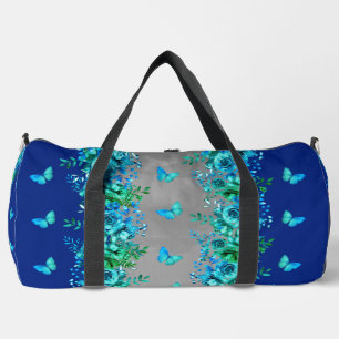 Sport Sac de voyage papillon bleu floral