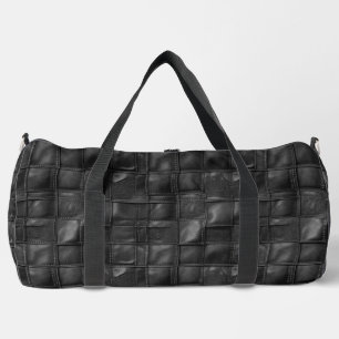 Sport Sac de voyage polyvalent en cuir noir