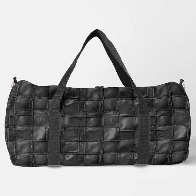 Sport Sac de voyage polyvalent en cuir noir (Recto)