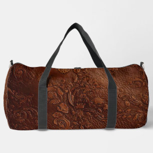 Sport Sac de voyage polyvalent marron aspect cuir