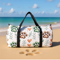 Sac de voyage pour animaux à empreinte de patte fe