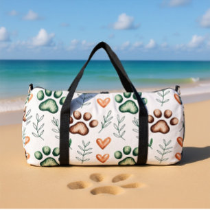 Sport Sac de voyage pour animaux à empreinte de patte fe