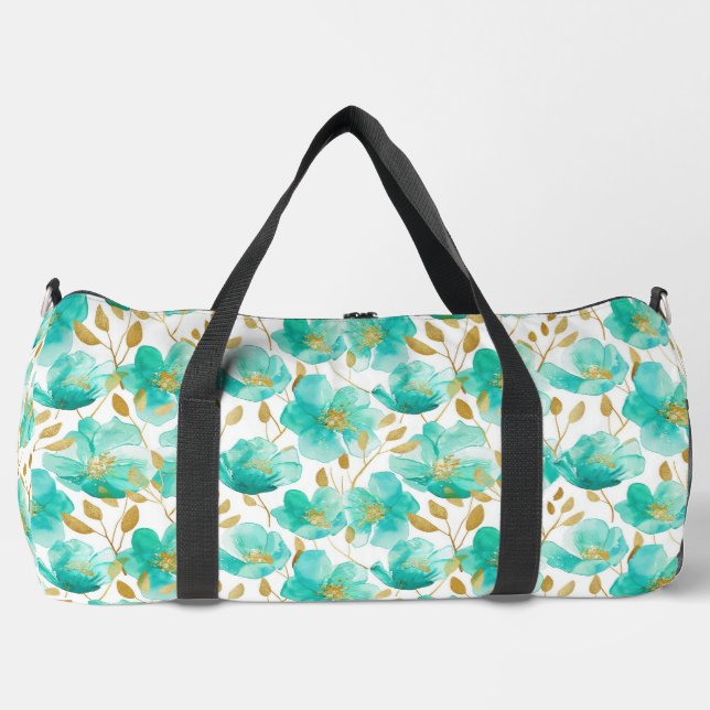 Sport Sac de voyage Teal Blossom (Recto)