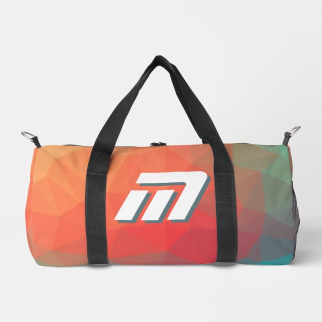 Sport Sac de week-end initial personnalisable abstrait g (Recto)