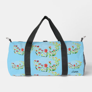 Sport Sac Duffel : Fleurs de ressort.