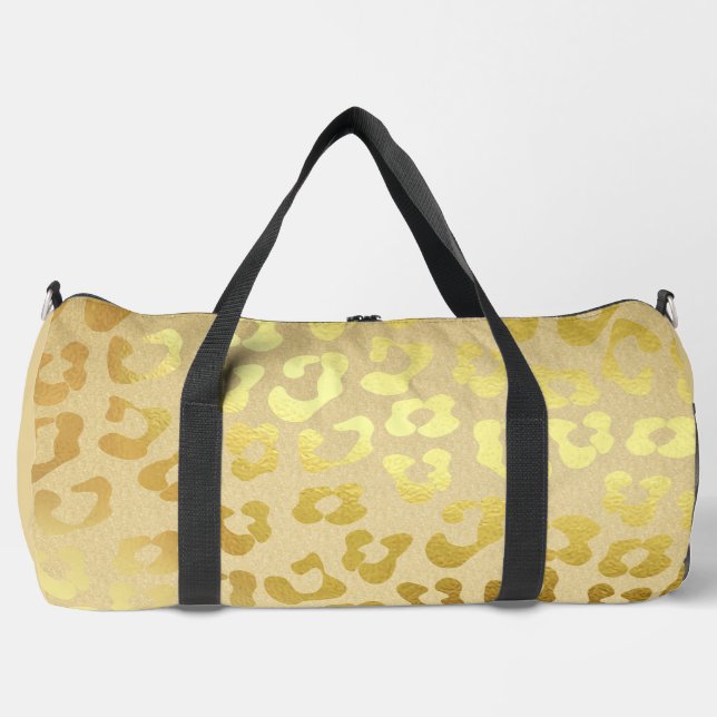 Sport Sac Poster de animal en or Duffel (Recto)