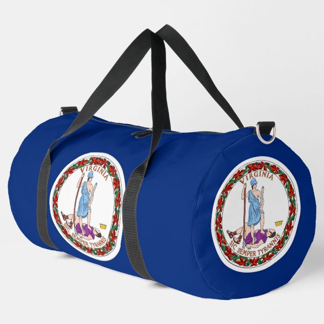 Sport Sac Print Cousu, drapeau de l'État de Virginie (Coin gauche)