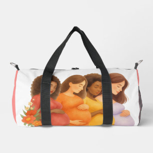 Sport Sage-femme Aquarelle Gynéco Doula Sac de Nuit
