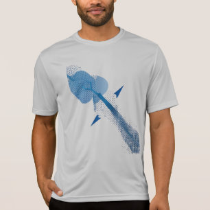 Sport-Tek T-Shirt Competitor – Aqua Dot Grid
