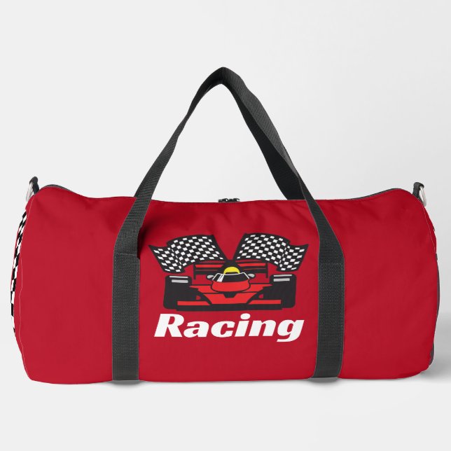 Sport Voitures de course Design Duffel Sac (Recto)