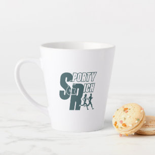 Sportif et riche   Latte Mug