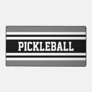 Sportif Gris Gris Noir PICKLEBALL Stripes Texte
