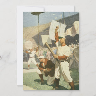 Sports Anciens, Joueurs de Baseball lors d'un Matc