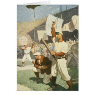 Sports Anciens, Joueurs de Baseball lors d'un Matc