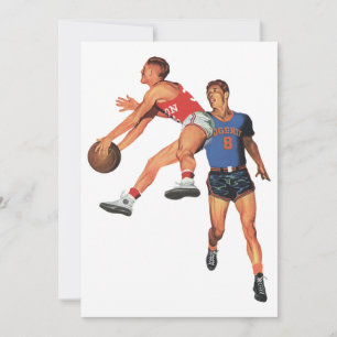 Sports Anciens, Joueurs de Basket-ball dans un Mat