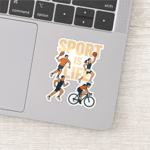 Sports Are Life - Sticker pour ordinateur portable