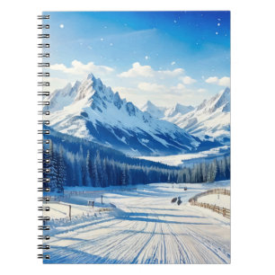 sports d'hiver aquarelle carnet arrière - plan