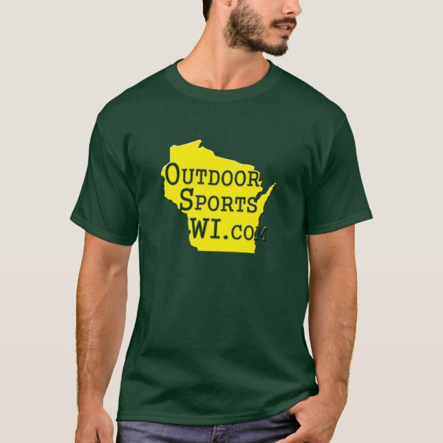 Sports en plein air le Wisconsin - T-shirt jaune (Devant)
